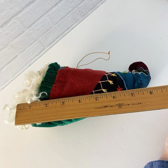 Vintage House of Hatten Christmas Santa Claus Head Ornament Paper Mache Face - Picture 8 of 10